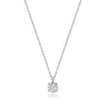 18k Gold Diamond Round Necklace 0.35 ct - 1.00 ct - Image 7