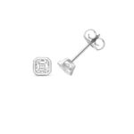 18k Gold Diamond Asscher Cut Bezel Earrings 0.70 ct - 2.00 ct - Image 5