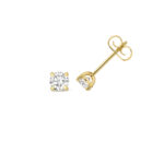 18k Gold Diamond Round Earrings 0.70 ct - 2.00 ct - Image 2