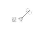 18k Gold Diamond Round Earrings 0.70 ct - 2.00 ct - Image 6