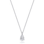 18k Gold Diamond Pear Shape Necklace 0.35 ct - 1.00 ct - Image 8