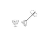 18k Gold Diamond Heart Earrings 0.70 ct - 2.00 ct - Image 7