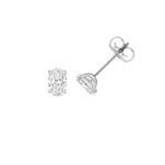 18k Gold Diamond Oval Earrings 0.70 ct - 2.00 ct - Image 7