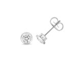 18k Gold Diamond Round Bezel Earrings 0.70 ct - 2.00 ct - Image 7