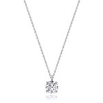 18k Gold Diamond Round Necklace 0.35 ct - 1.00 ct - Image 9