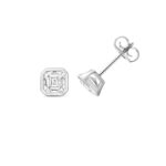 18k Gold Diamond Asscher Cut Bezel Earrings 0.70 ct - 2.00 ct - Image 3
