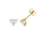 18k Gold Diamond Heart Earrings 0.70 ct - 2.00 ct - Image 4