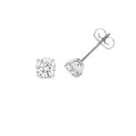 18k Gold Diamond Round Earrings 0.70 ct - 2.00 ct - Image 8