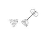 18k Gold Diamond Heart Earrings 0.70 ct - 2.00 ct - Image 9