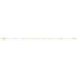 9k Yellow Gold Rosary Bracelet - THCBR614 - Image 2