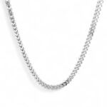 925 Sterling Silver Solid Square Franco Chain - 4 mm
