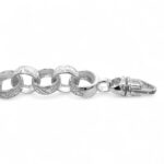 925 Sterling Silver Belcher Chain Fully Patterned Links - 17 mm - Image 3