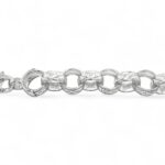 925 Sterling Silver All Patterned Belcher Bracelet - 11 mm - Image 3