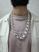 925 Sterling Silver Belcher Chain Fully Patterned Links - 17 mm - Image 8