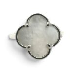 925 Sterling Silver Mother of Pearl Clover Ring - Image 4