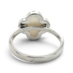 925 Sterling Silver Mother of Pearl Clover Ring - Image 3