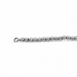 14k White Gold Diamond Cut Patterned Ball Chain - 3 mm - Image 3