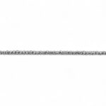 14k White Gold Diamond Cut Patterned Ball Chain - 2 mm - Image 2