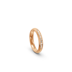18k Rose Gold Pave Set Diamond Eternity Ring 0.10 ct - 3 mm - Image 4