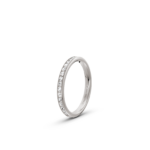 9k White Gold Channel Set Diamond Eternity Ring 0.20 ct - 2 mm