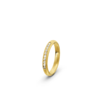14k Yellow Gold Channel Set Diamond Eternity Ring 0.10 ct - 2.5 mm - Image 3