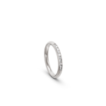 14k White Gold Channel Set Diamond Eternity Ring 0.10 ct - 2 mm - Image 4