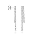 9k Gold Drop Earrings With 0.28ct Natural Diamonds - Image 2