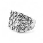 925 Sterling Silver Solid Nugget Ring - SR00235 - Image 5