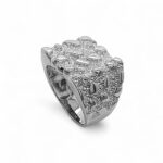925 Sterling Silver Solid Nugget Ring - SR00235