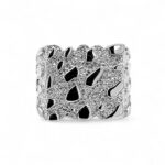 925 Sterling Silver Solid Nugget Ring - SR00235 - Image 8