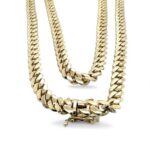 Miami cuban chain 6 mm wide solid UK Hallmaked 24 inches, 22 inches 20 inches.
