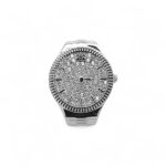925 Sterling Silver Iced Out Watch Shaped Ring - SR00230 - Image 4
