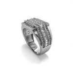 925 Sterling Silver Iced Out Ring - SR00232 - Image 4
