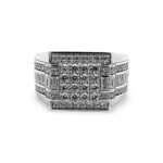 925 Sterling Silver Iced Out Ring - SR00232