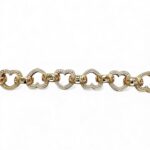 9k Yellow Gold Solid Heart Belcher Bracelet – 13 mm - Image 5