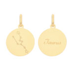 9k Yellow Gold Zodiac Pendant - Image 3