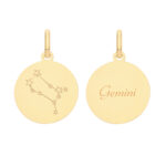 9k Yellow Gold Zodiac Pendant - Image 4