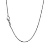 14k White Gold Franco Chain - 0.95 mm - Image 2