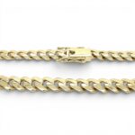 9k yellow gold 10 mm wide cuban bracelet solid and strong.