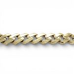 14k Yellow Gold Flat Cuban Cz Bracelet - 12.50 mm - Image 3