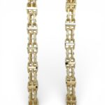9k Yellow Gold Patterned Cage Chain - 10.50 mm - Image 3