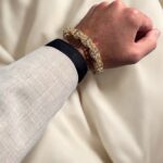 9k Yellow Gold Patterned Cage Bracelet - 10.50 mm - Image 2
