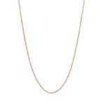 9k Rose Gold Solid Curb Chain - 0.9 mm