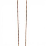 9k Rose Gold Solid Curb Chain - 0.9 mm - Image 3