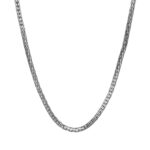 18k White Gold Fancy Box Chain - 2 mm