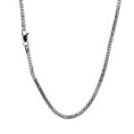 18k White Gold Fancy Box Chain - 2 mm - Image 2