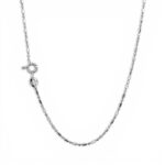 18k White Gold Fancy Patterned Chain - 1.0 mm - Image 2
