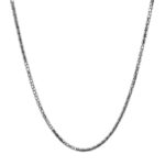 18k White Gold Diamond Cut Snake Chain - 1.2 mm