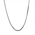 18k White Gold Diamond Cut Box Chain - 1.2 mm