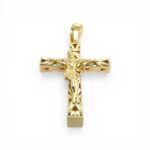 14k Yellow Gold Byzantine Crucifix Cross Pendant - Image 4